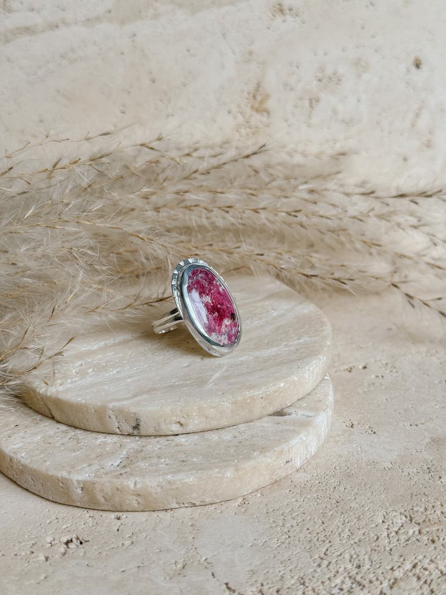 Thulite Sterling Silver Ring