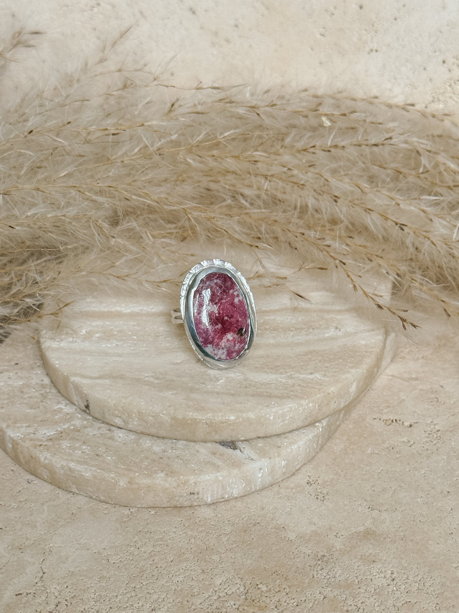 Thulite Sterling Silver Ring