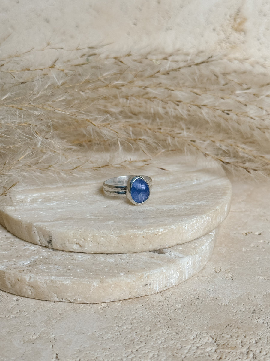 Tanzanite + Sterling Silver Ring