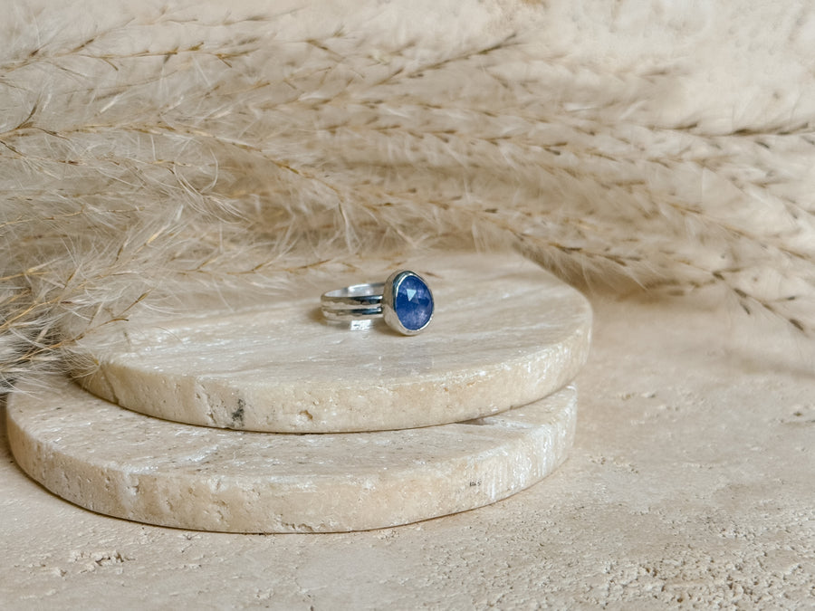 Tanzanite + Sterling Silver Ring