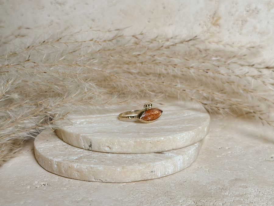 Bali Sunstone + 14k Gold Filled Ring