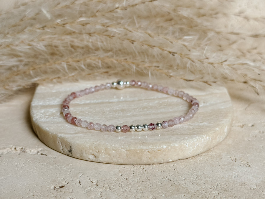 Strawberry Quartz Illumination Bracelet