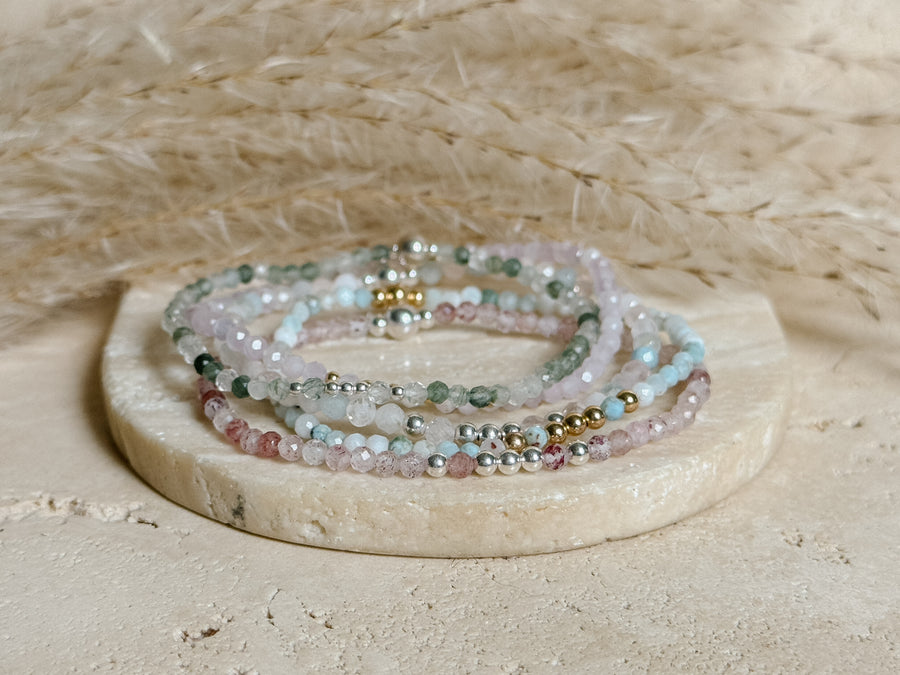 Green Rutilated Quartz Illumination Bracelet