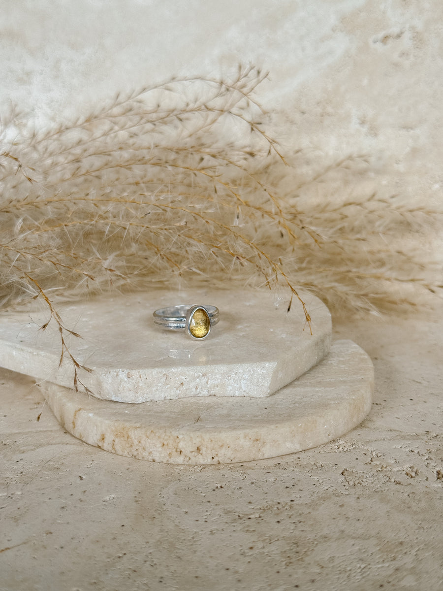 Citrine + Sterling Silver Ring