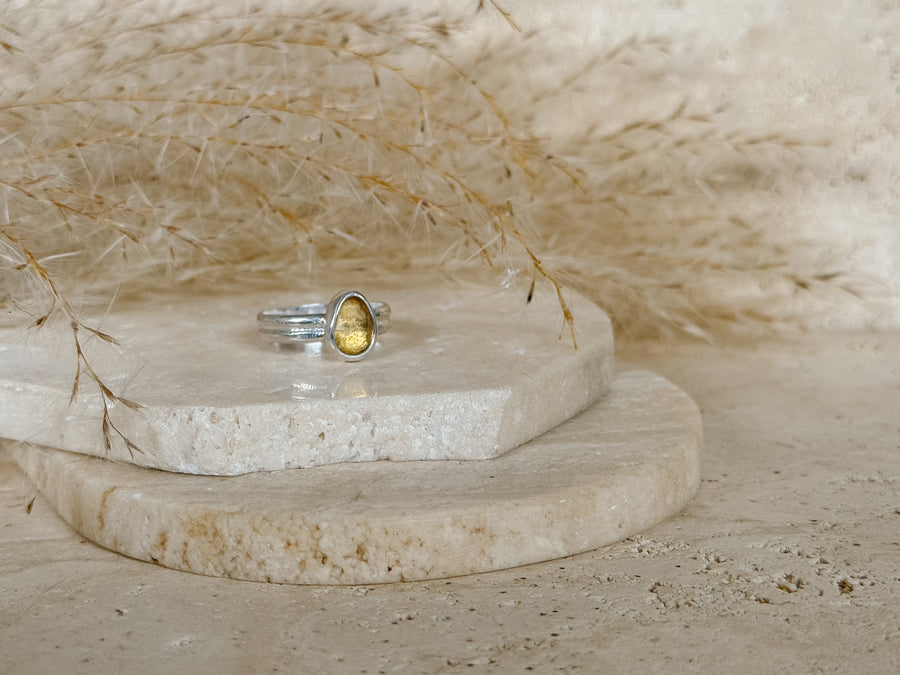 Citrine + Sterling Silver Ring