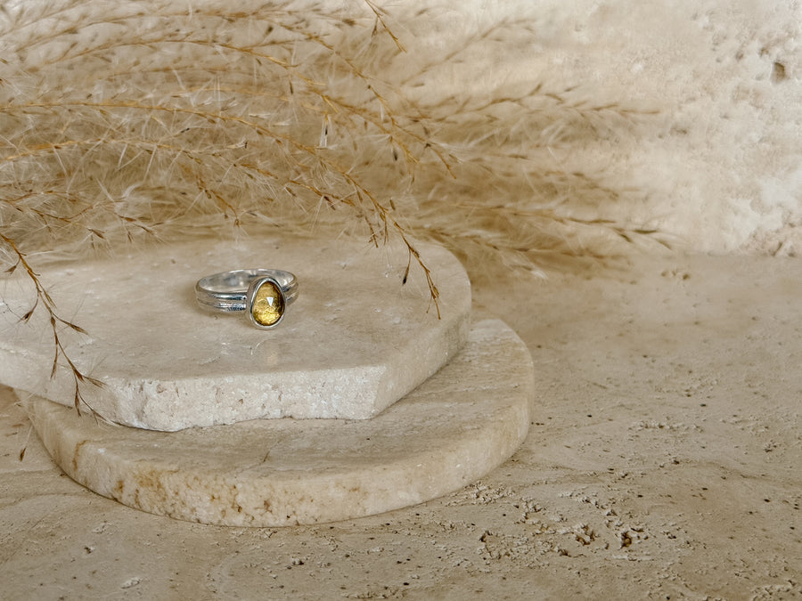 Citrine + Sterling Silver Ring