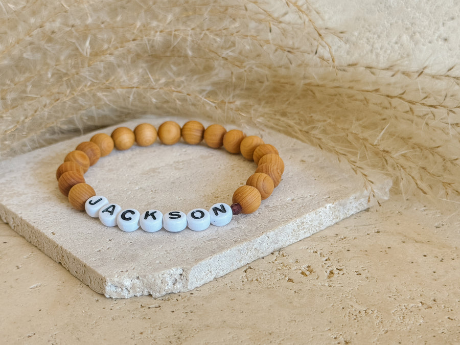 Custom Cedarwood Bracelet