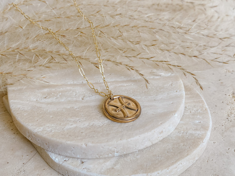 Pisces Necklace - Salt + Sage